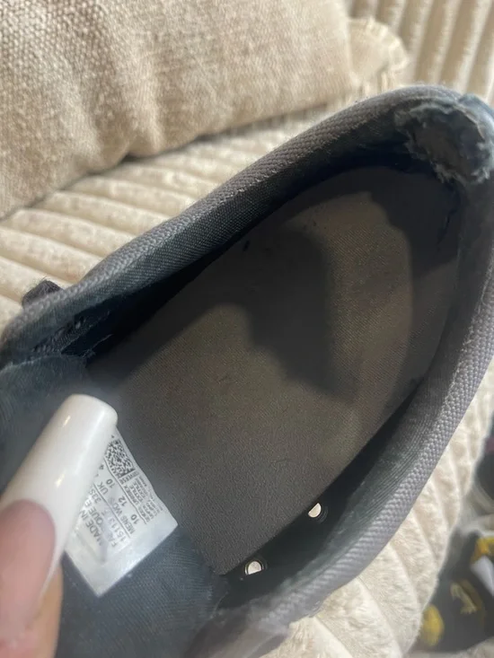 Converse Gray and Black Low-Top Canvas Sneakers - Picture 10 of 12